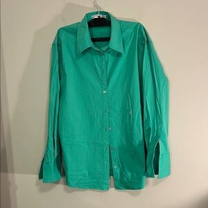 MNG Green Women's Blouse with Shorts